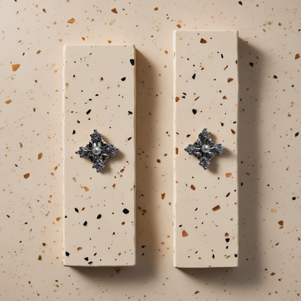 A pair of simple and fashionable metal earrings for women, light luxury and versatile earrings