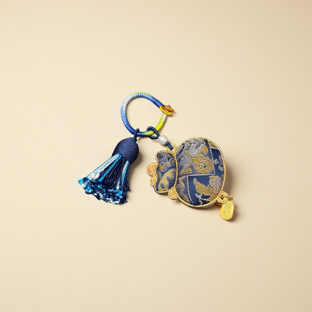 Song Brocade gourd pendants, decorative pendants, bag pendants, keychain ornaments, decorative keychain pendants details Picture
