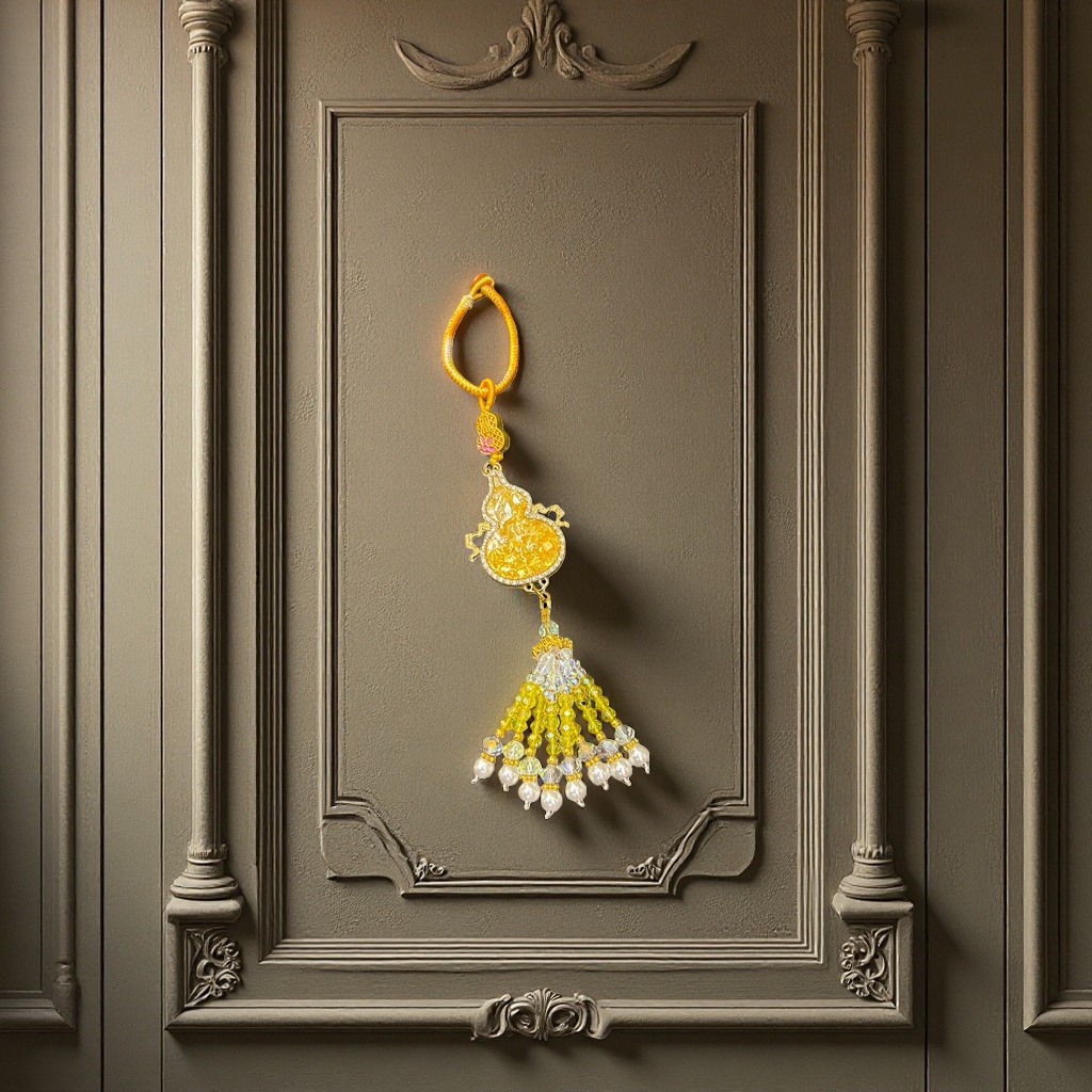 Gourd-shaped pendant decoration, gourd hanging piece, decorative hanging piece, bag hanging piece, keychain accessory, decorative keychain hanging piece Specification image