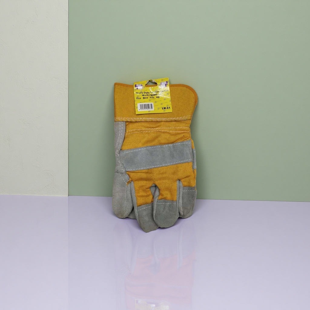 Yellow work gloves, thickened anti-slip and wear-resistant labor protection gloves, suitable for both men and women