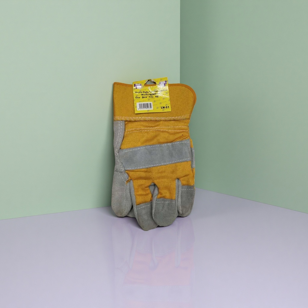 Guantes de trabajo amarillos espesados antideslizantes resistentes guantes de protección laboral unisex details Picture