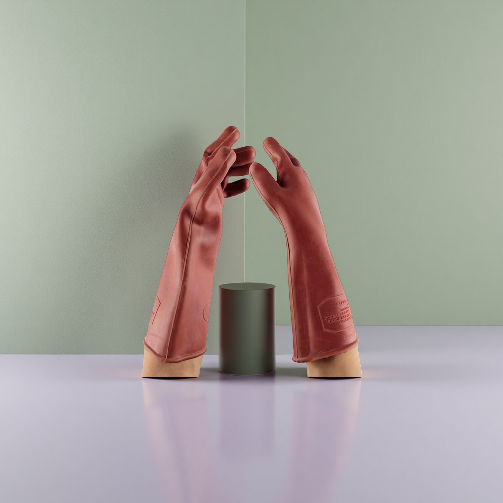 قفازات مطاطية حمراء ذات سمكها لمرة واحدة مقاوم للانزلاق ومقاوم للنظافة المنزلية
