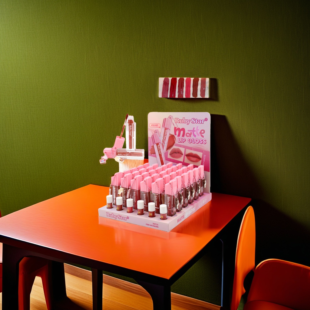 Ruby Star Matte Lip Gloss Display Box Lip Gloss Gift Box, moisturizing, color-changing and long-lasting Application Scenario