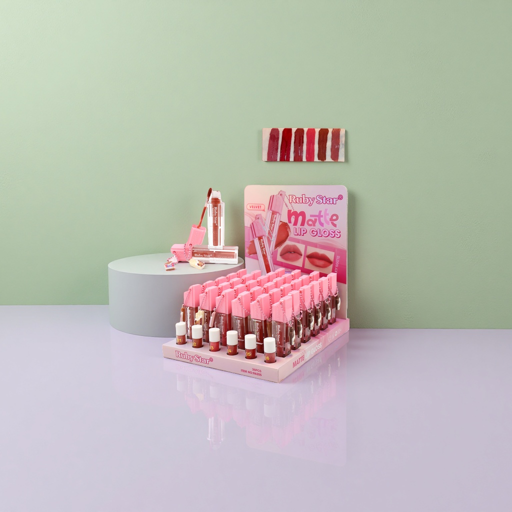 Ruby Star Matte Lip Gloss Display Box Lip Gloss Gift Box, moisturizing, color-changing and long-lasting details Picture