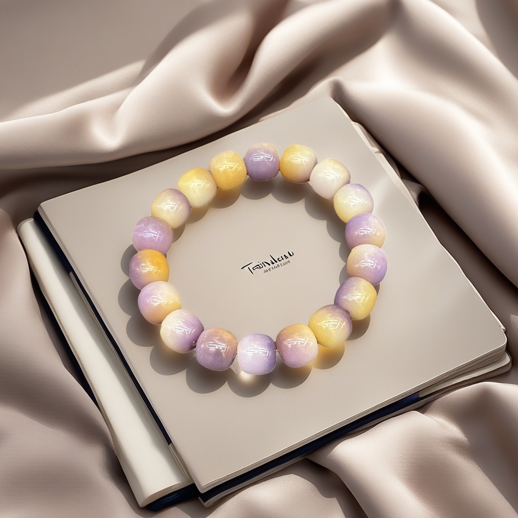 Colorful bead bracelet, a round and colorful beaded accessory, is a fashionable accessory suitable for both men and women details Picture