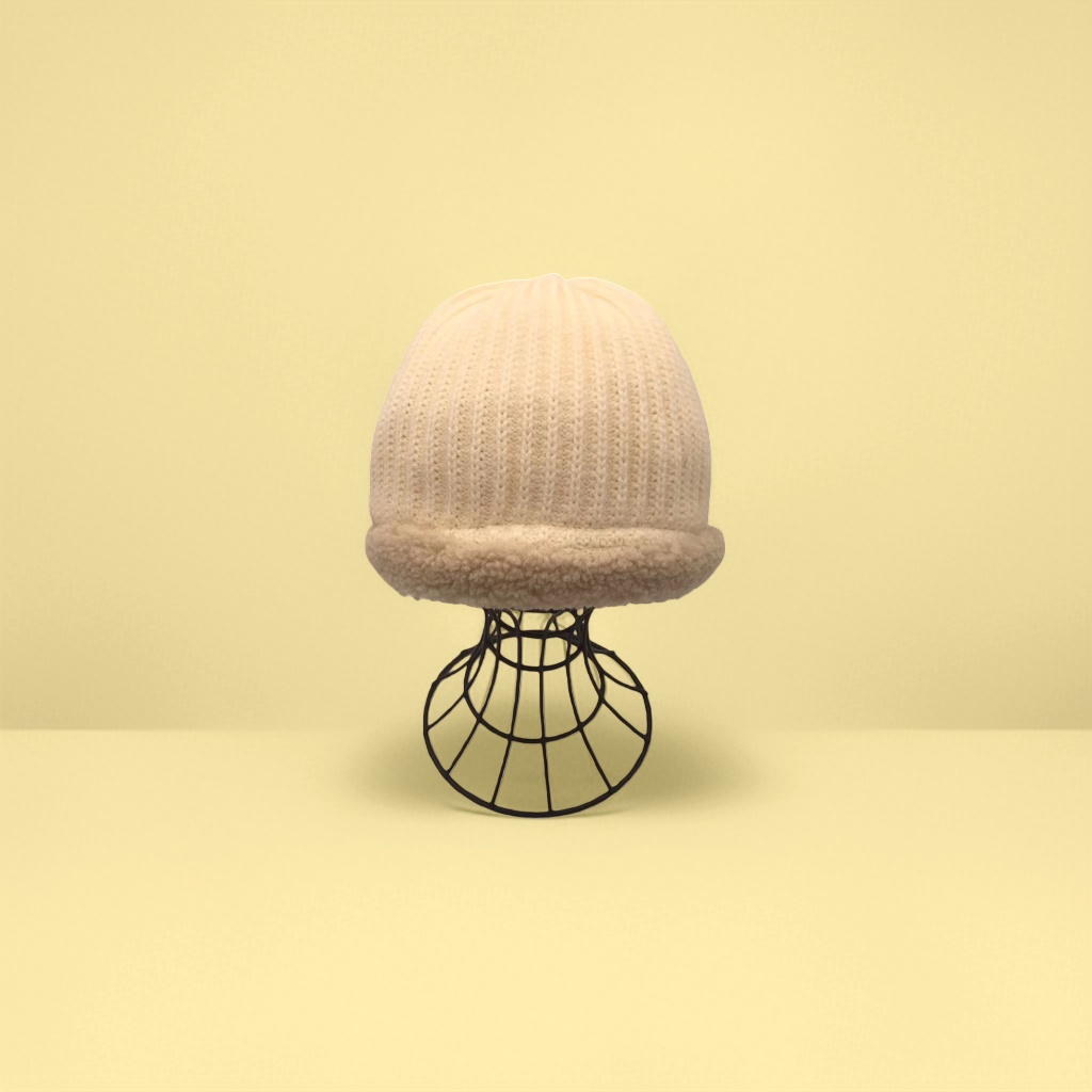 Knitted hat, warm woolen hat, suitable for both men and women in winter, comfortable, soft and foldable details Picture