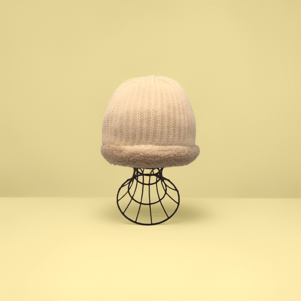Knitted hat, warm woolen hat, suitable for both men and women in winter, comfortable, soft and foldable Specification image
