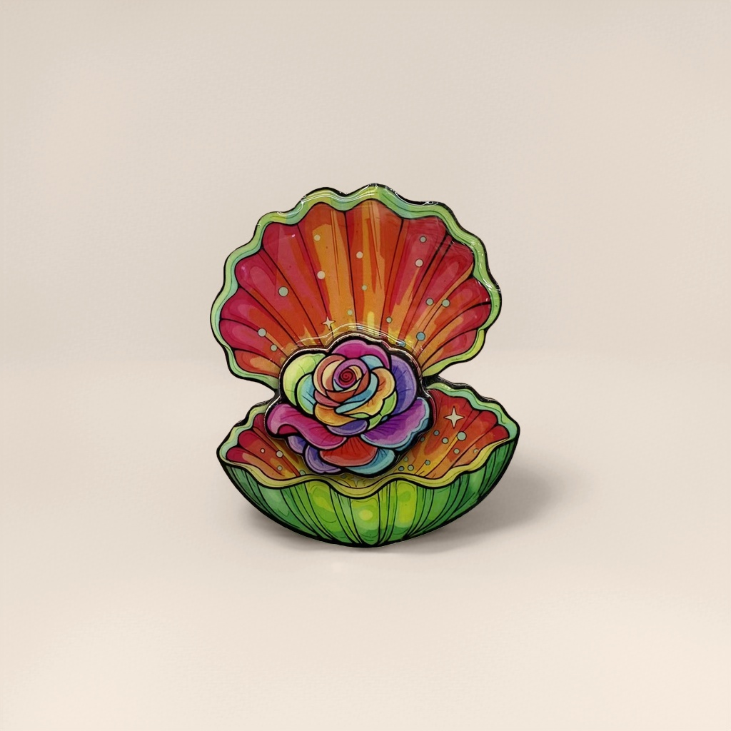 Color shell shape refrigerador stickers home doodles océano viento creativo decoración de escritorio details Picture