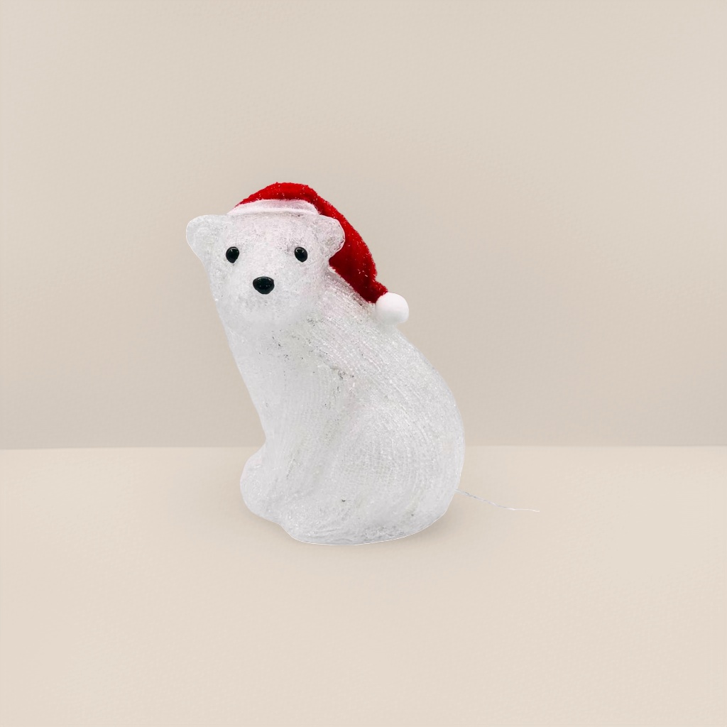 White polar bear figurines, indoor and outdoor decorative lights, ambient lights Specification image
