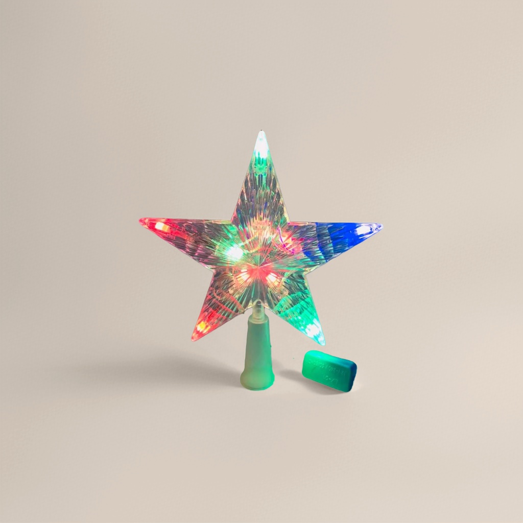 Luminous star decorations, star-shaped lighting fixtures, luminous tree top stars Application Scenario