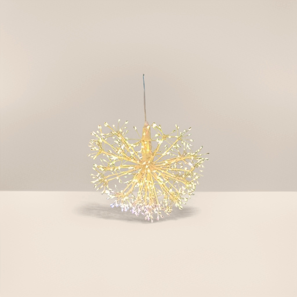 The golden branch-shaped outdoor decorative lamp is modern and simple Application Scenario