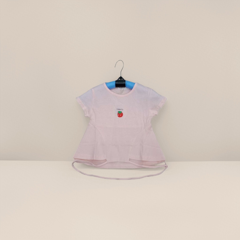 Pink children's pure cotton T-shirt, short-sleeved top for boys and girls, breathable and comfortable in summer Application Scenario