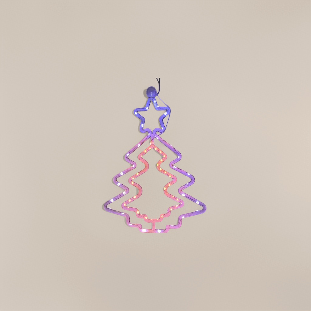 Luminous decorative Christmas tree-shaped lights, festive atmosphere lights, tabletop ornaments, interior decoration
