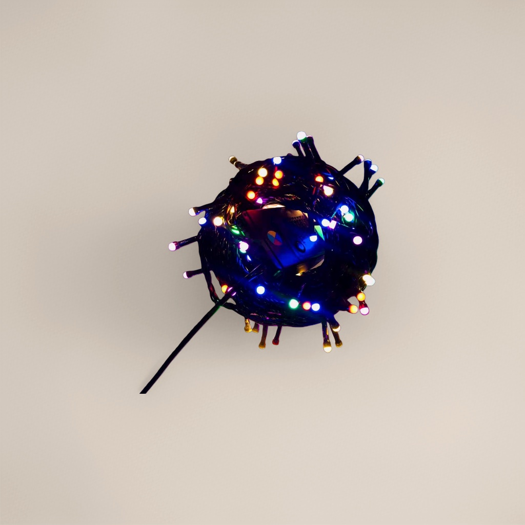 30 colored LED light strings, 5-meter waterproof outdoor decorative light strings, warm white light, plug-in details Picture