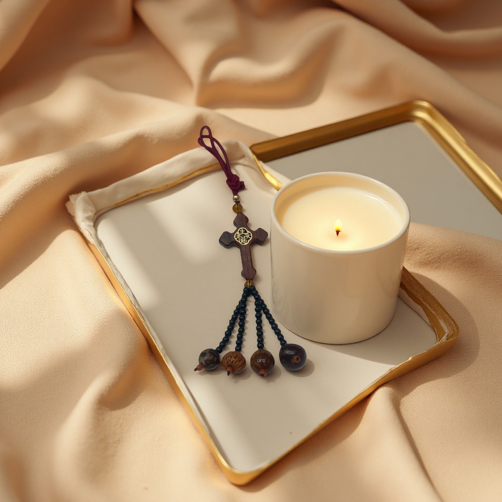 Religious ornaments, cross pendant, simple metal pendant, necklace accessory, car pendant Application Scenario