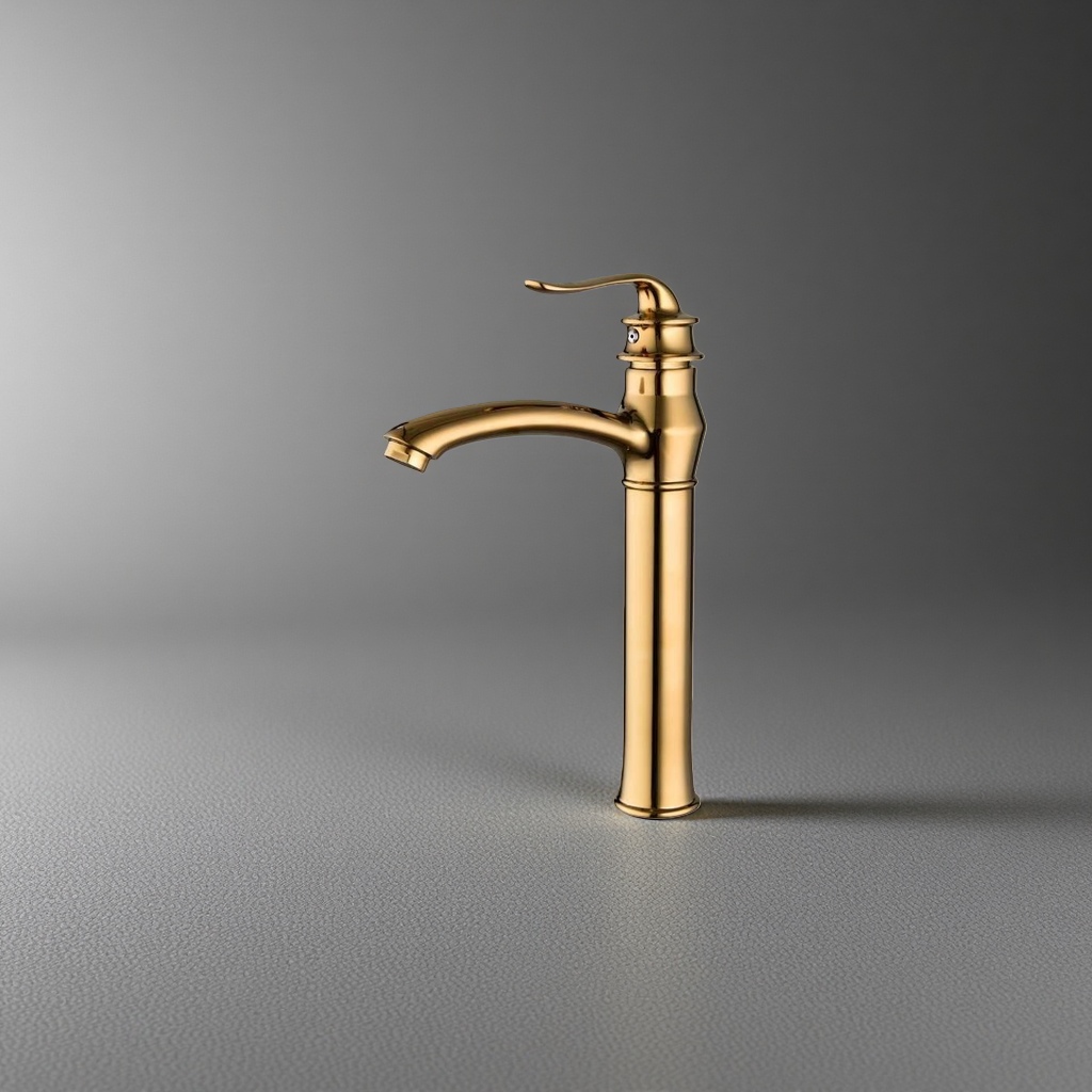 Golden faucet, thickened all-copper and gold-plated kitchen pull-out hot and cold water faucet Application Scenario