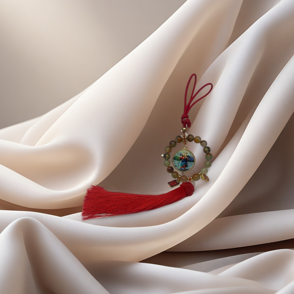 Red tassel string handmade jewelry, suitable for both men and women, couple style details Picture