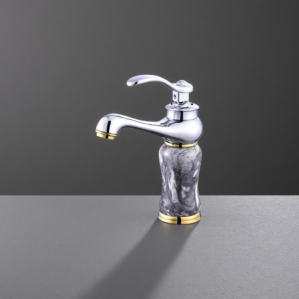 Stainless steel kitchen faucet with pull-out design for both hot and cold water and 360-degree rotation