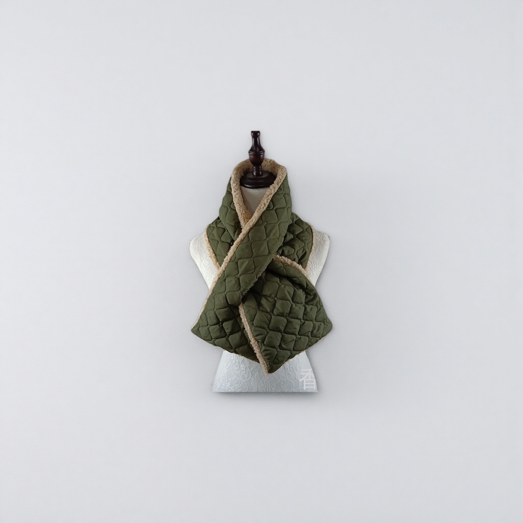 Pure cotton warm scarf for both men and women, thickened long knitted scarf for autumn and winter Application Scenario