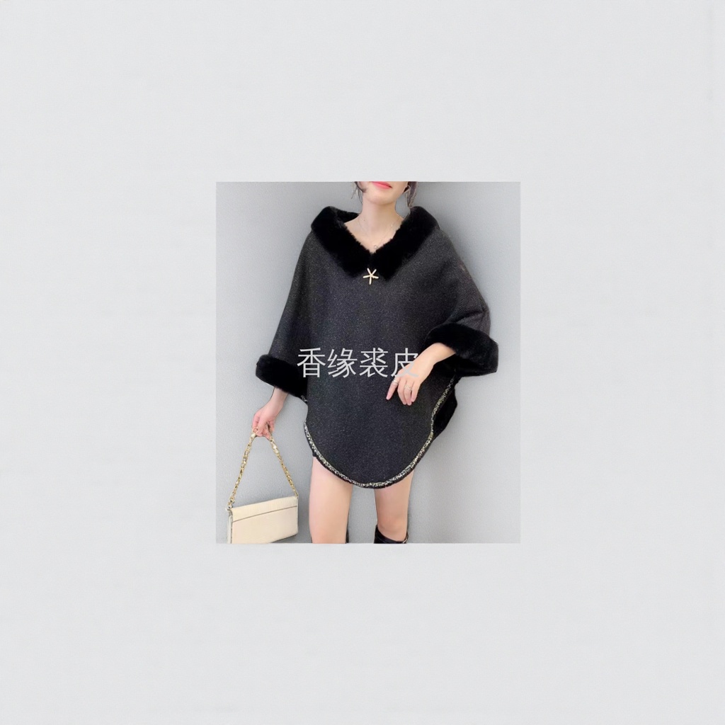 Black woolen dress for women in autumn and winter is a slimming mid-length style with an elegant and refined demeanor
