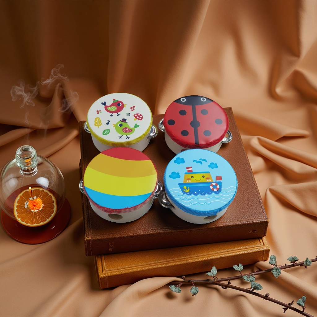 儿童玩具鼓 可敲击发声益智早教音乐启蒙鼓产品图