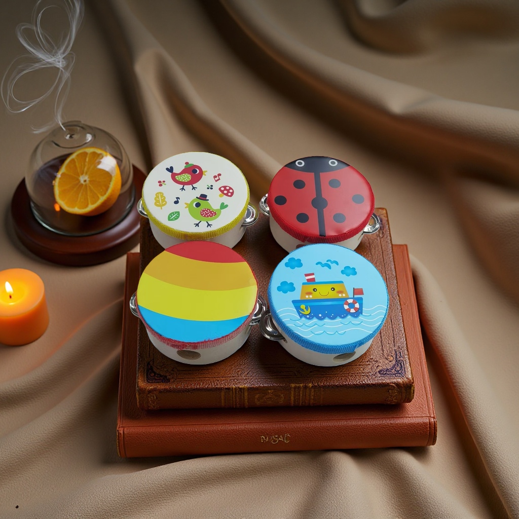 儿童玩具鼓 可敲击发声益智早教音乐启蒙鼓细节图
