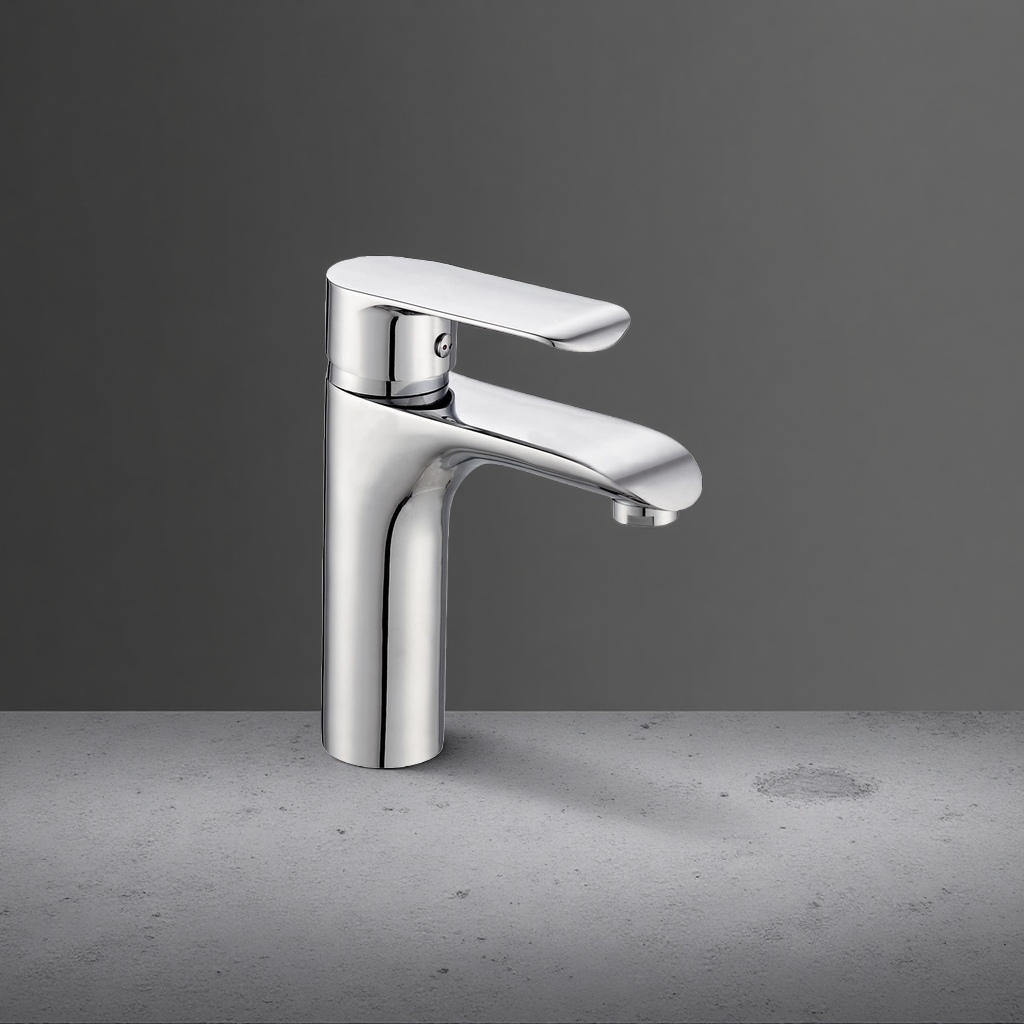 Modern and simple faucet, all-copper thickened anti-rust kitchen pull-out cold and hot water faucet Specification image