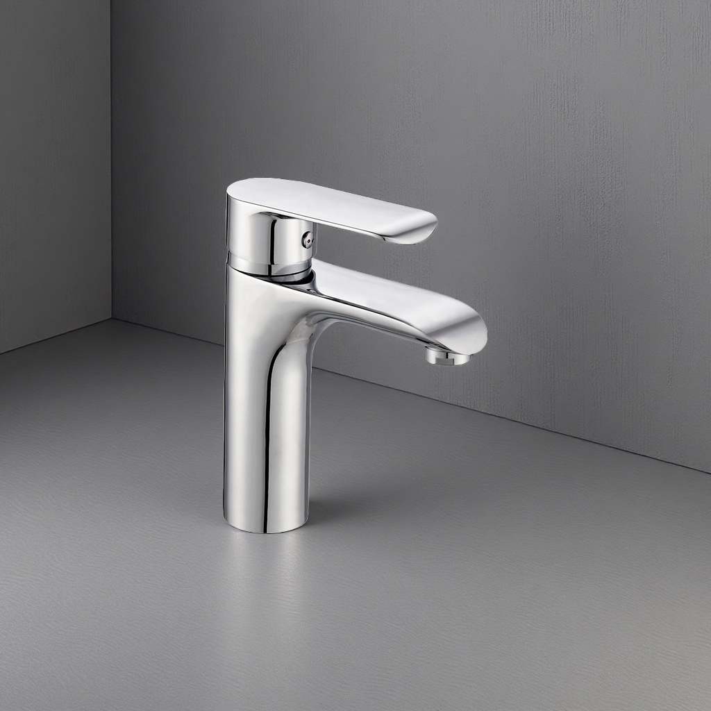 Modern and simple faucet, all-copper thickened anti-rust kitchen pull-out cold and hot water faucet details Picture