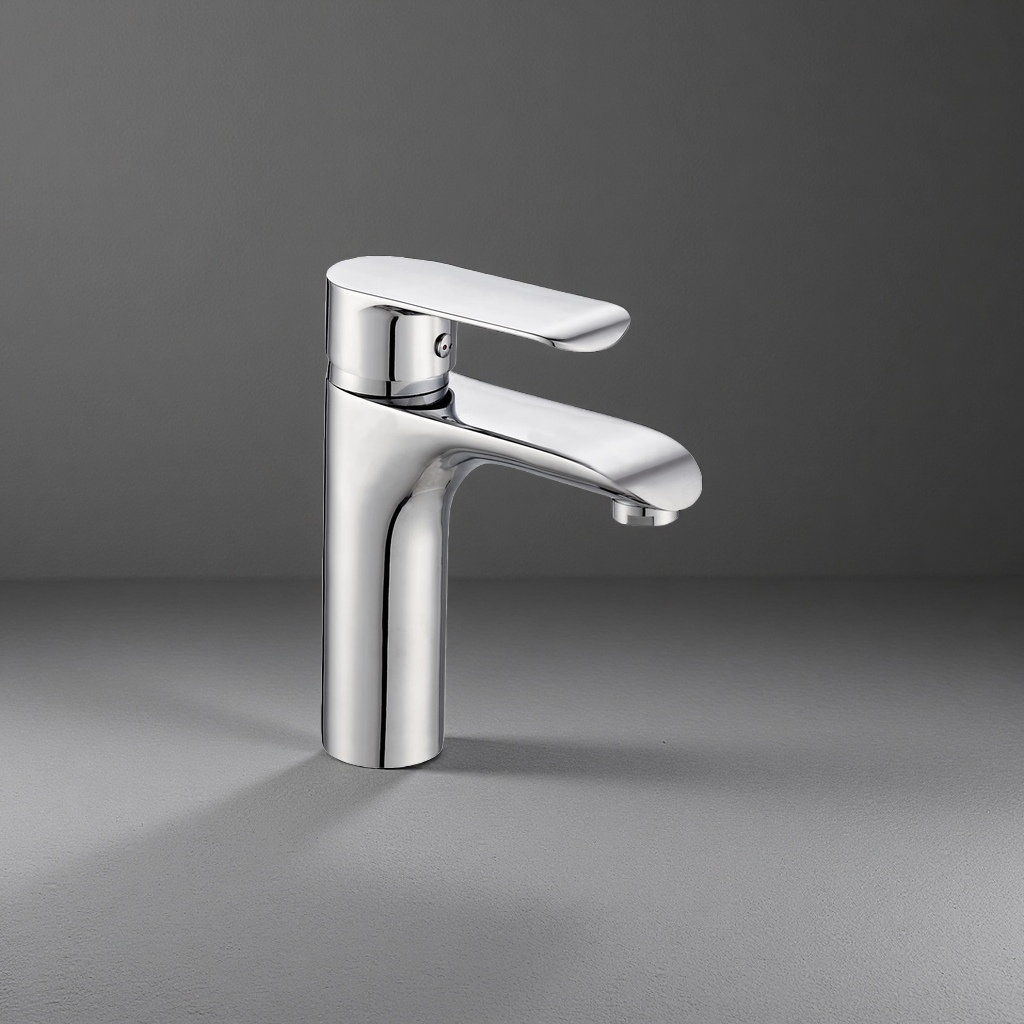 Modern and simple faucet, all-copper thickened anti-rust kitchen pull-out cold and hot water faucet