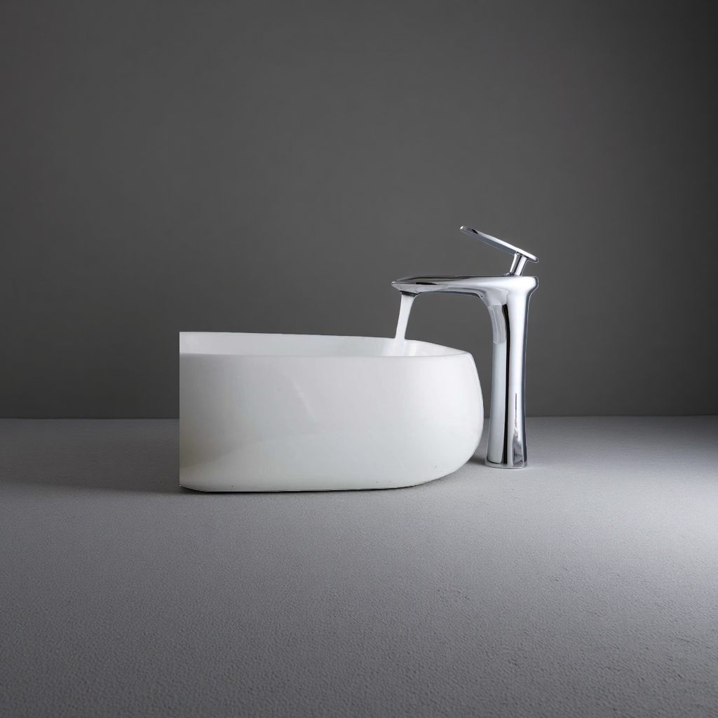 Modern-style faucet, all-copper thickened anti-rust kitchen pull-out hot and cold water faucet details Picture