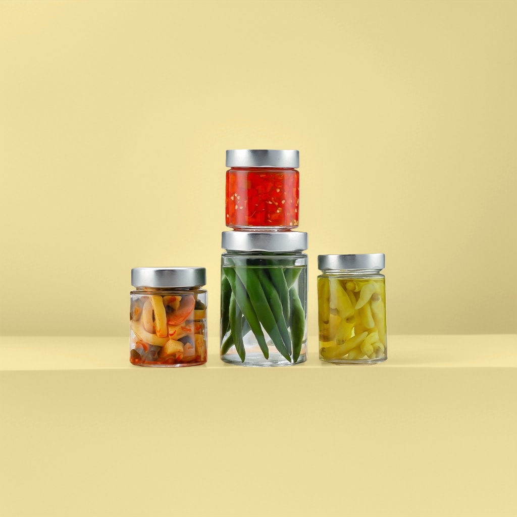 Glass-sealed jar with built-in rubber ring lid for household moisture-proof and fresh-keeping storage Application Scenario