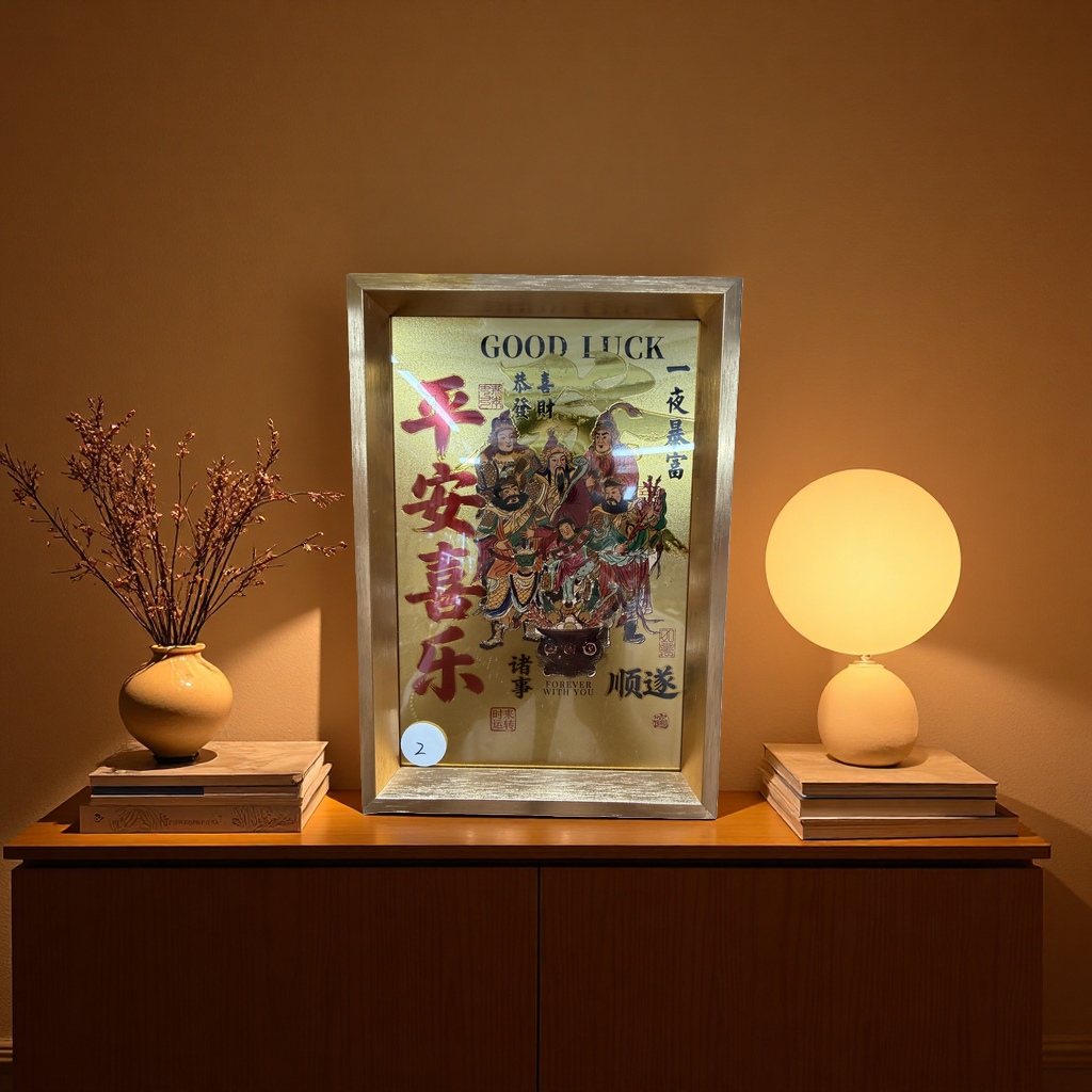 平安喜乐主题人物装饰画 家居客厅卧室挂画