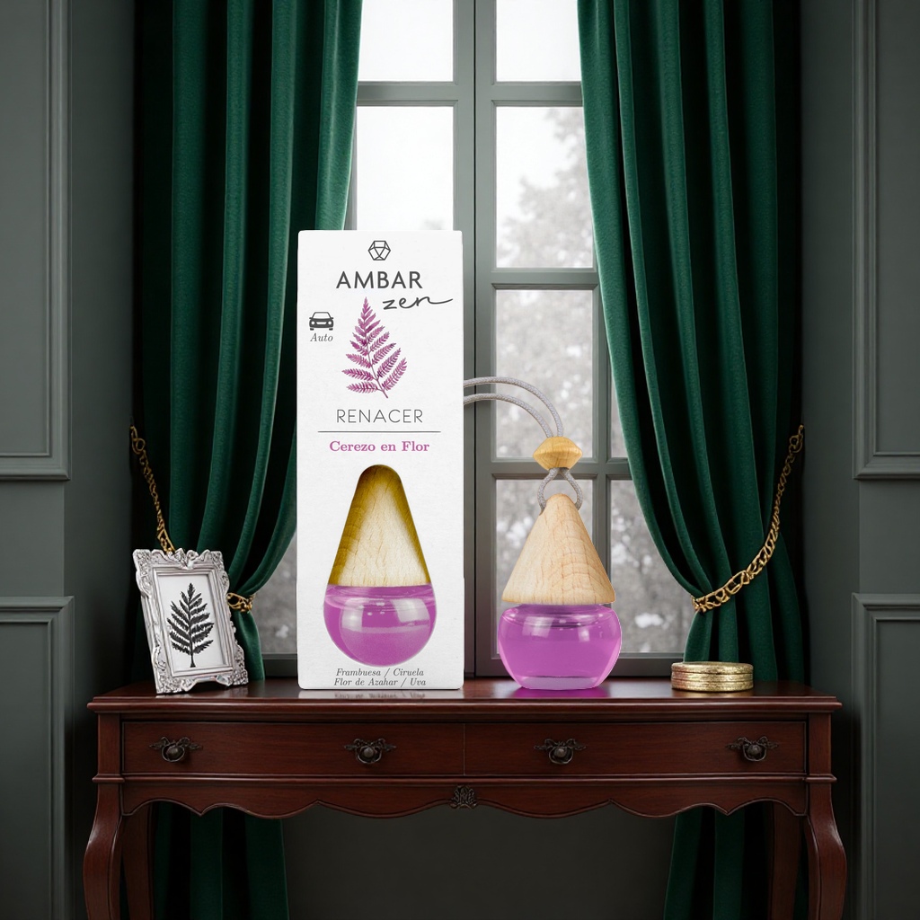 AMBAR zen RENACER Cherry Blossom Scented Car Aroma Diffuser details Picture