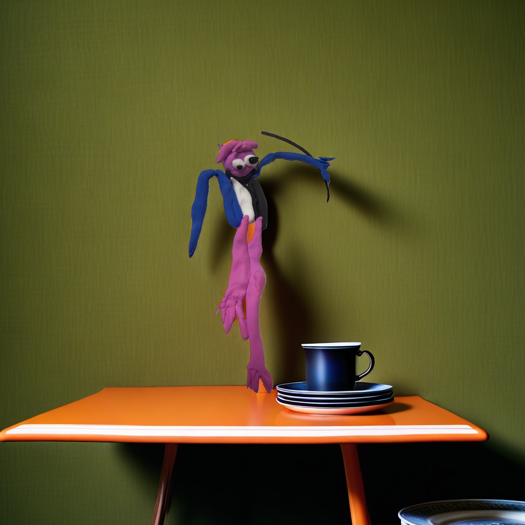 Clay sculpture figure DIY creative decorative items are highly malleable and easy to shape details Picture