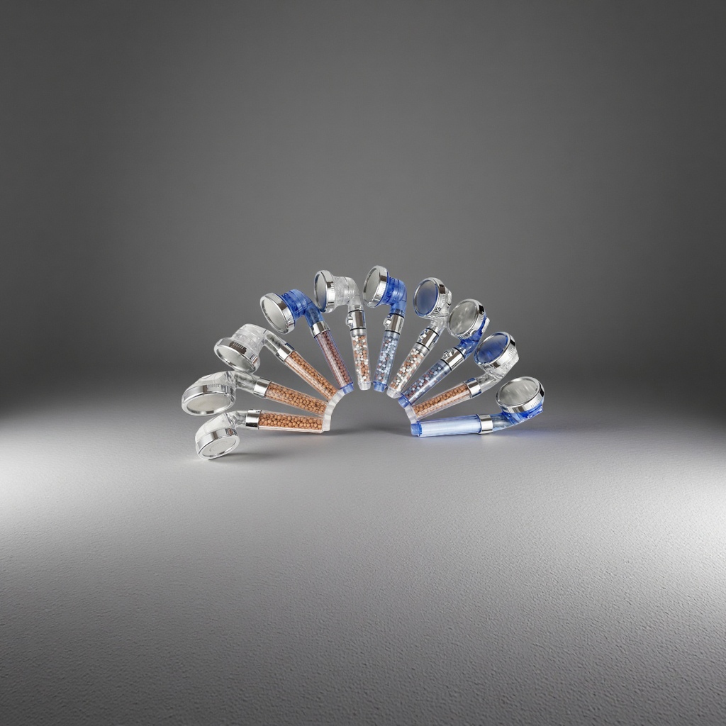Pressurized filter showerhead, three-speed adjustable, anti-clogging, constant temperature, anti-scalding and water-saving model Specification image