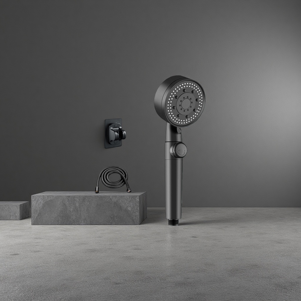 Constant-temperature, anti-scald, water-saving and pressure-increasing handheld top shower head set Application Scenario