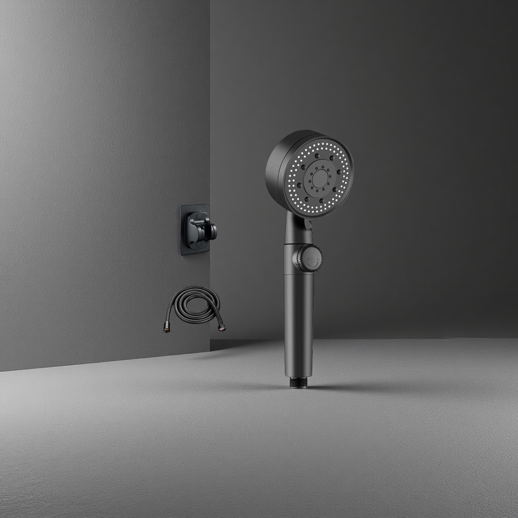 Constant-temperature, anti-scald, water-saving and pressure-increasing handheld top shower head set