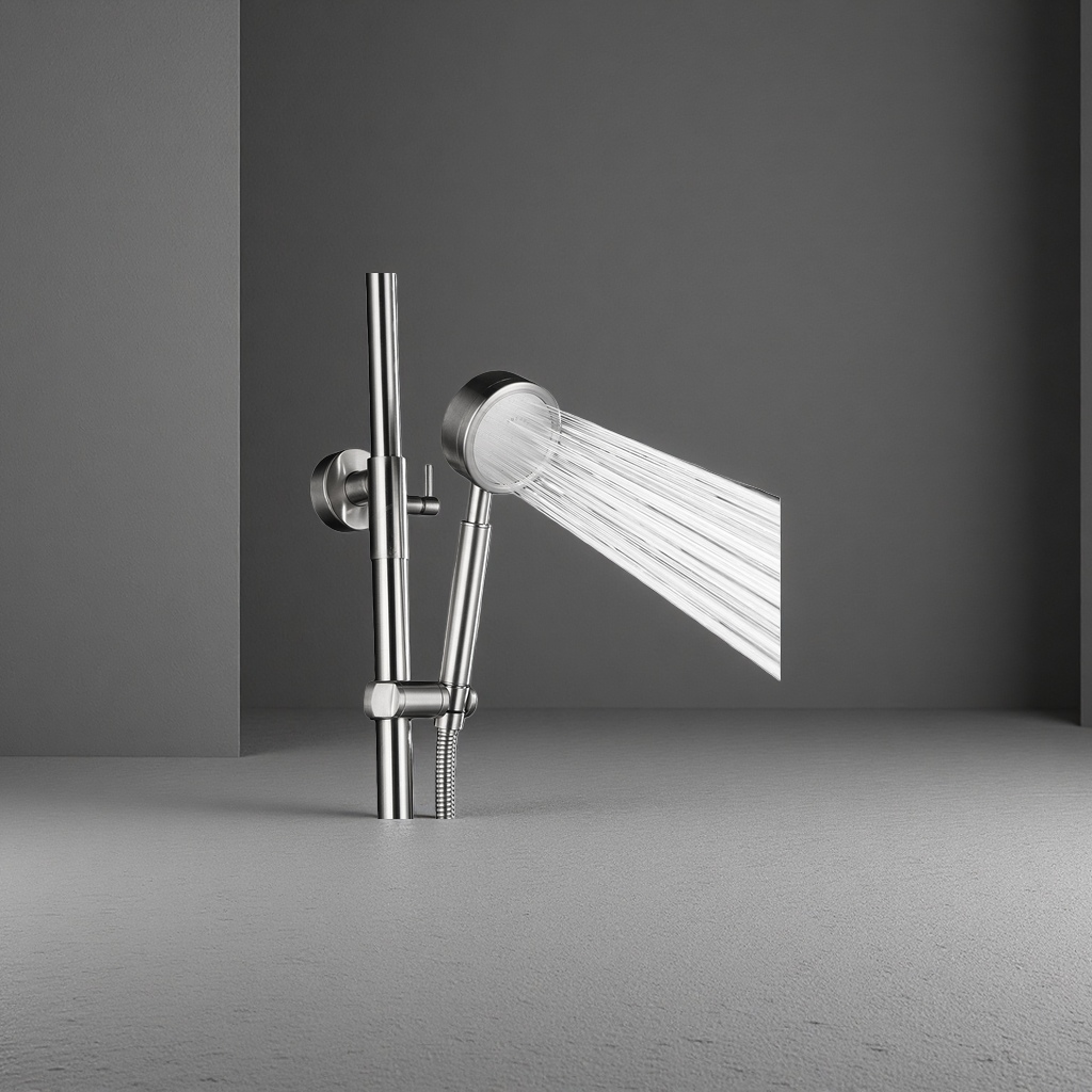 Constant-temperature, anti-scald, water-saving and pressure-increasing household bathroom showerhead set