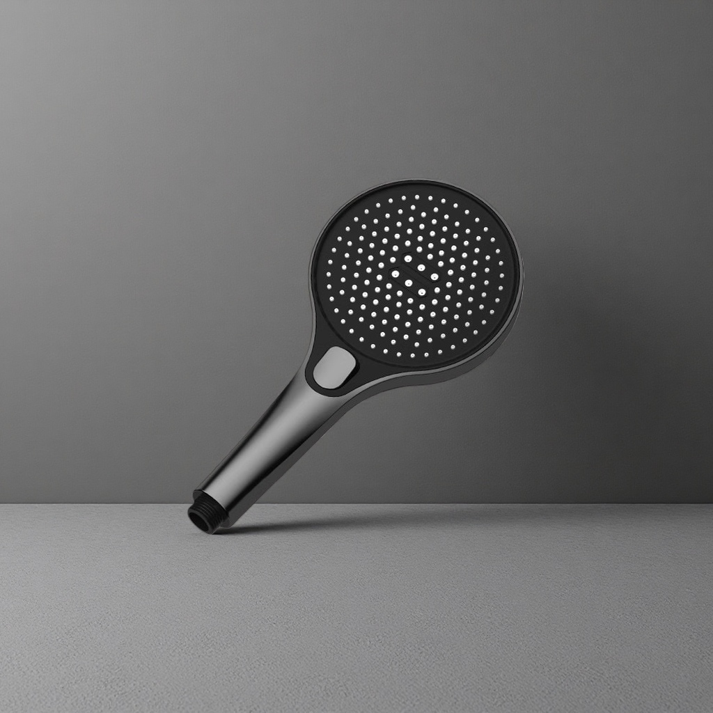 Black 304 stainless steel thickened anti-rust constant-temperature shower head details Picture
