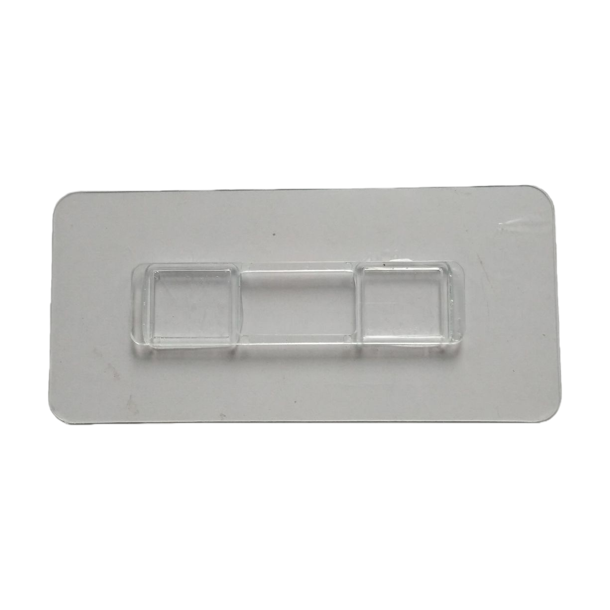 Non-drilling, seamless, plastic long strip wall hanging double-hook accessory, creative mother-and-child hook hook Item Picture