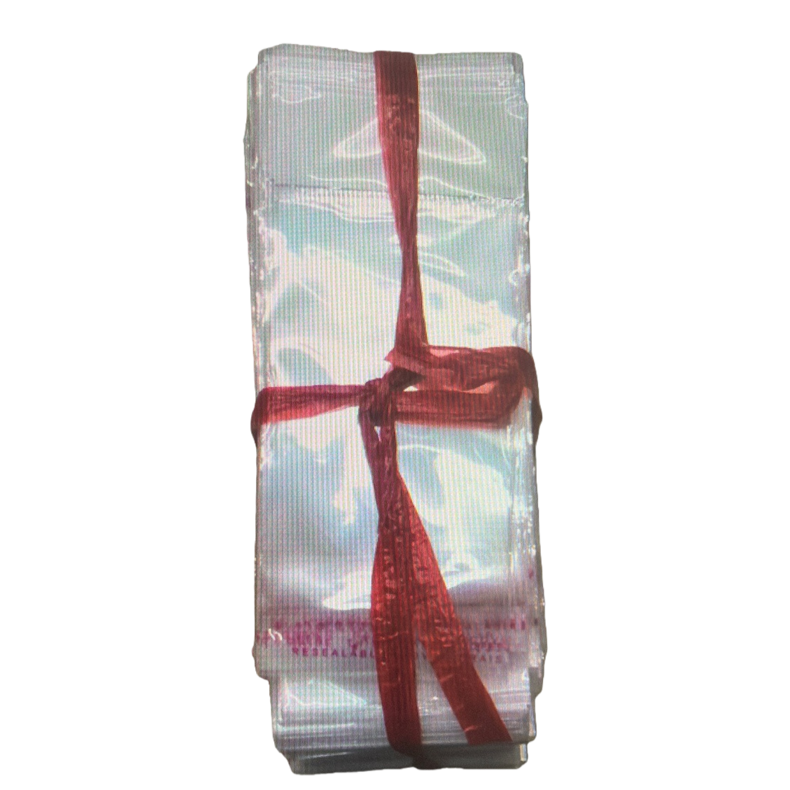 The main body of the transparent packaging bag is tied with a red ribbon Item Picture
