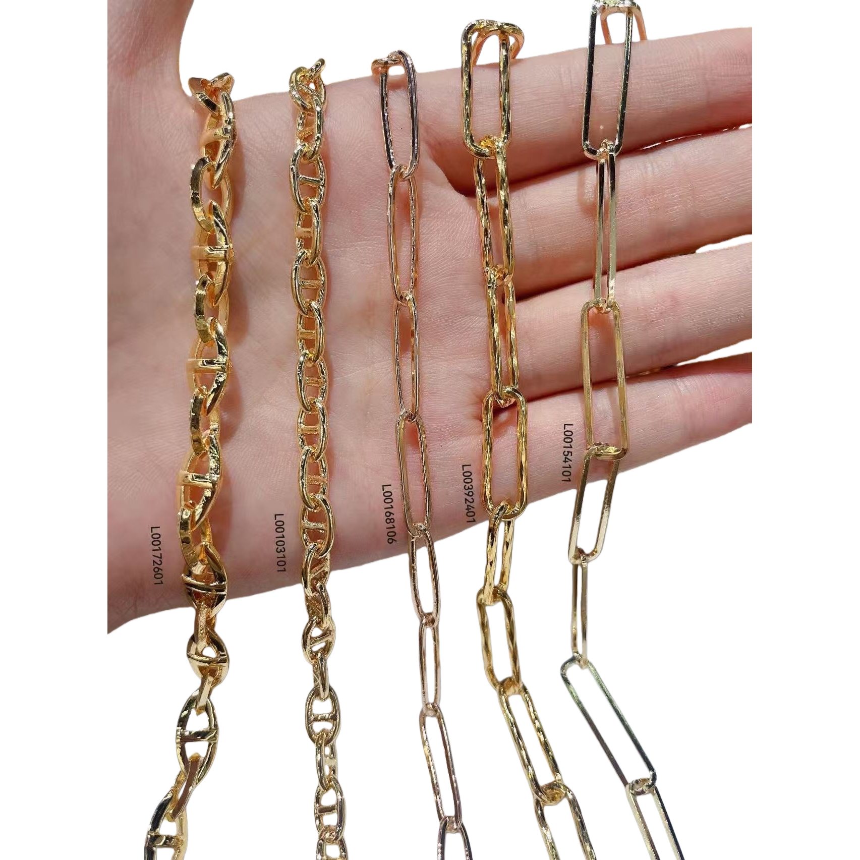 سوار السلسلة الذهبية بسيطة الموضة حرفة معصم السيدة Item Picture