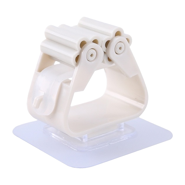 Hole-free and traceless mop rack, storage mop hook, bathroom wall-mounted broom hanger Item Picture