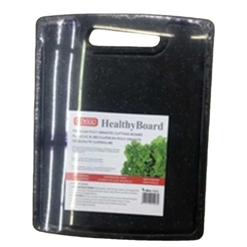 Tabla de corte de plástico negro engrosada antideslizante home kitchen cutter board Item Picture
