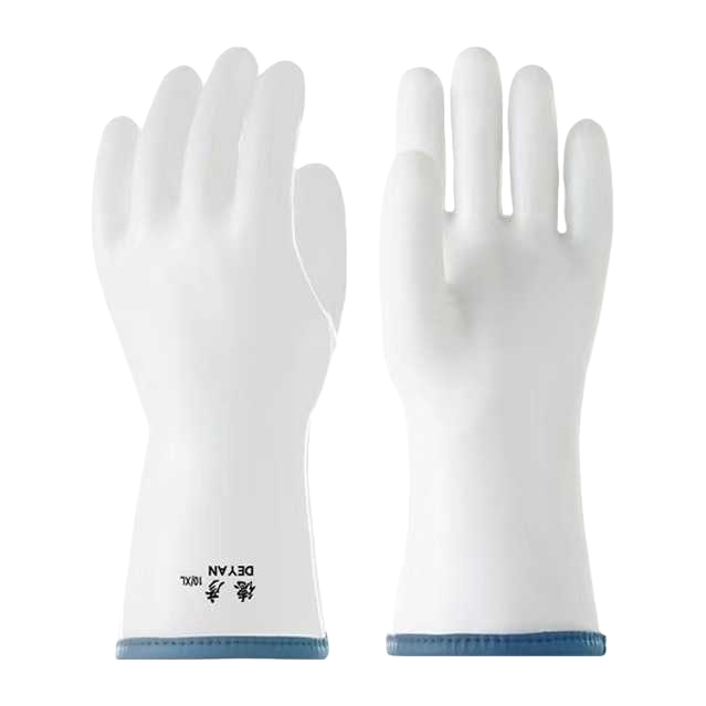 Guantes blancos guantes de algodón engrosados universales antideslizantes calentadores de manos Item Picture