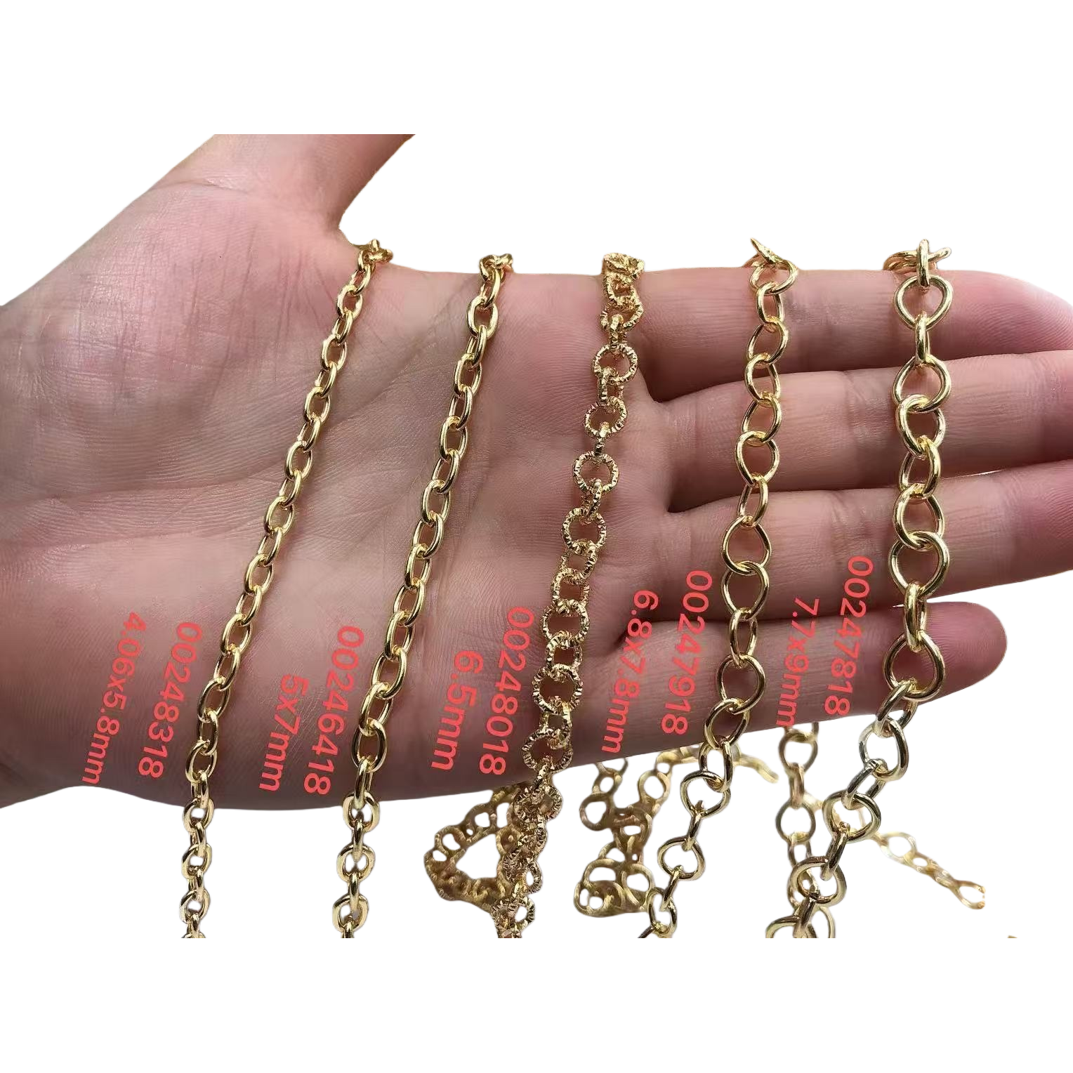 Pulsera de cadena de oro para mujeres simple moda ligera extravagancia multimoda accesorios Item Picture
