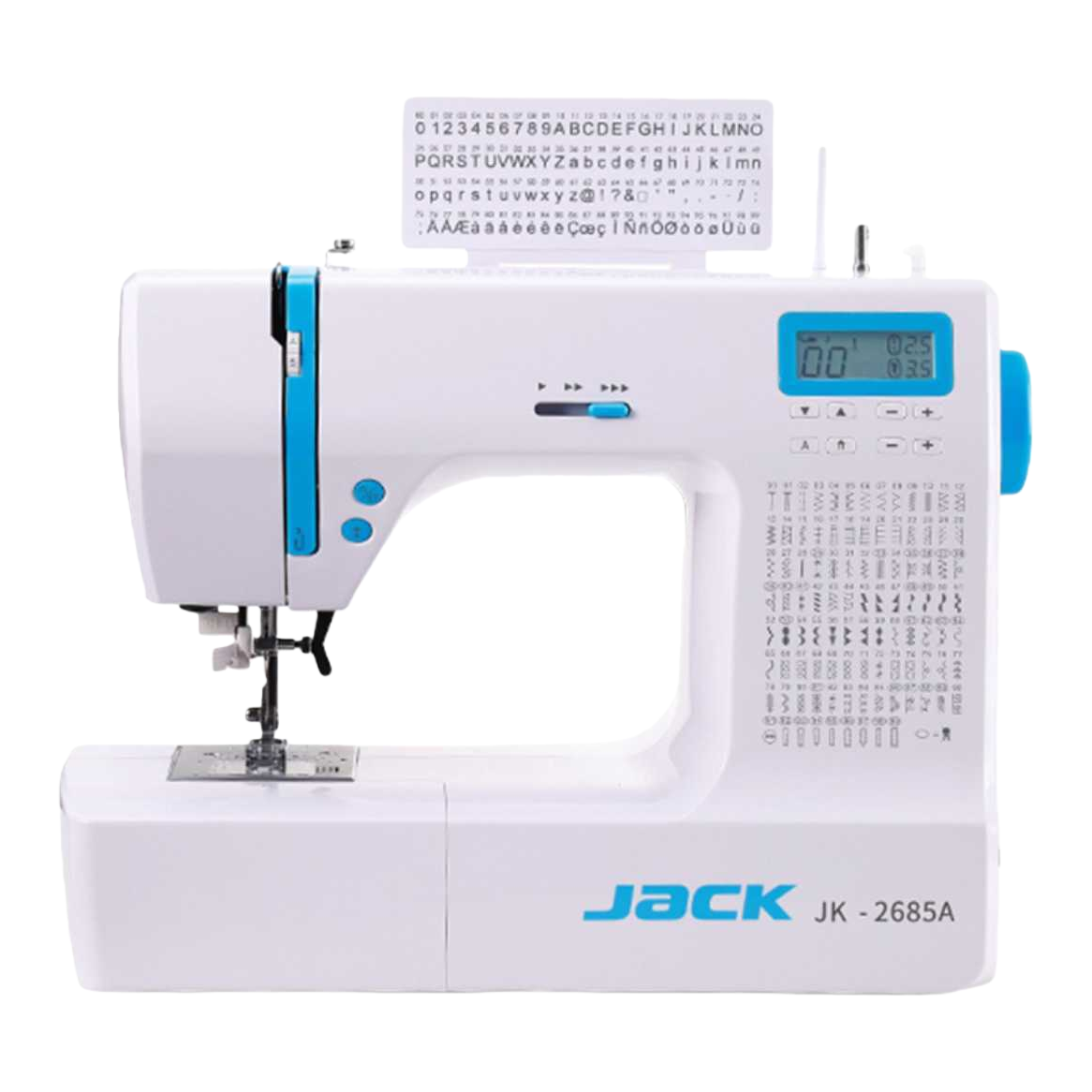 Máquina de coser electrónica multifunción para el hogar máquina de coser portátil para el hogar 18 pines doble línea lock edge Item Picture
