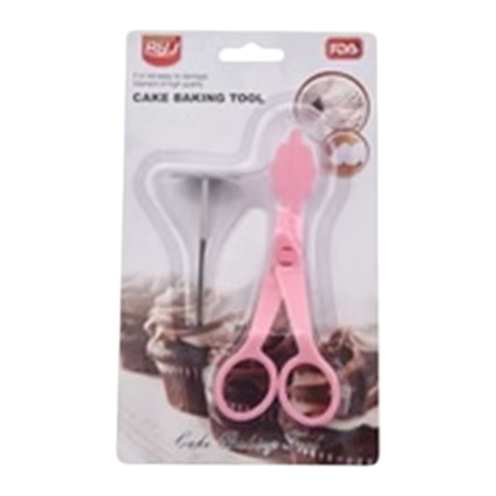 Pink cake baking scissors, chocolate piping and cutting tools, stainless steel kitchen baking supplies Item Picture