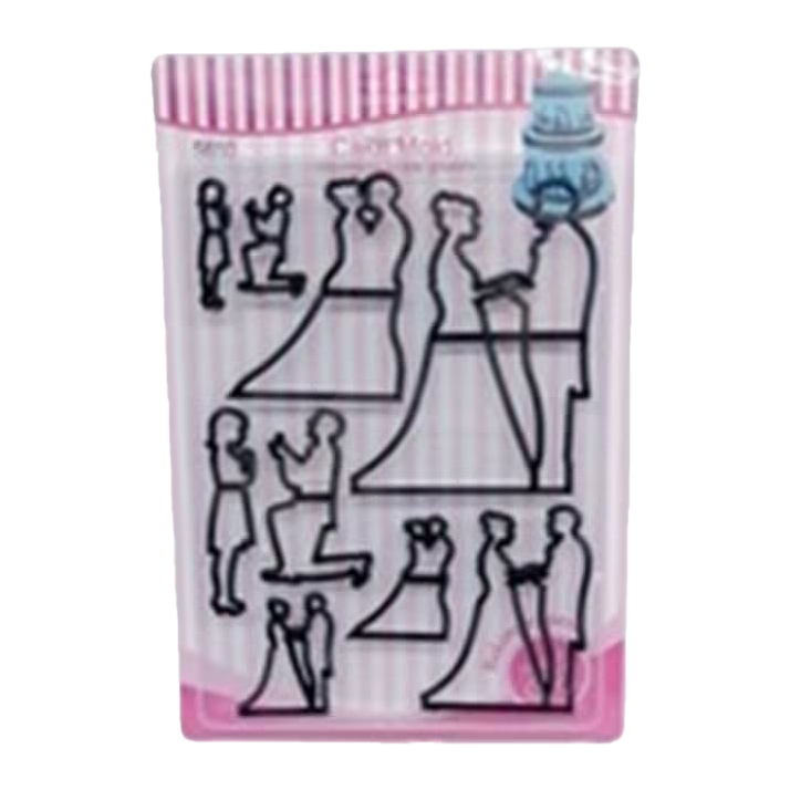 Wedding-themed transparent sticker set, DIY wedding decoration materials Item Picture