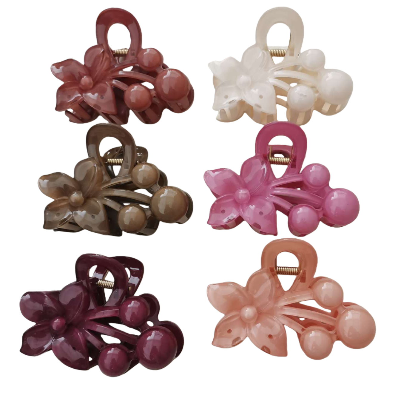 Doble cabezal antideslizante de silicona horquilla un clip para fijar dos haces de pelo especial para cabello largo Item Picture